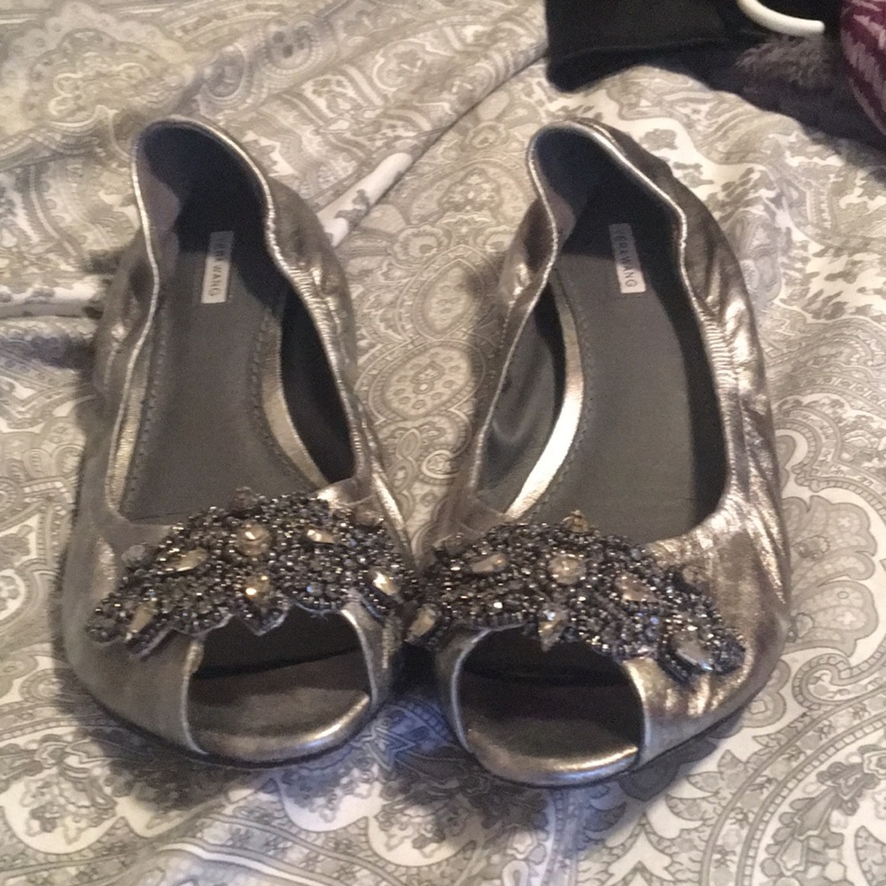 Vera Wang open toed flats